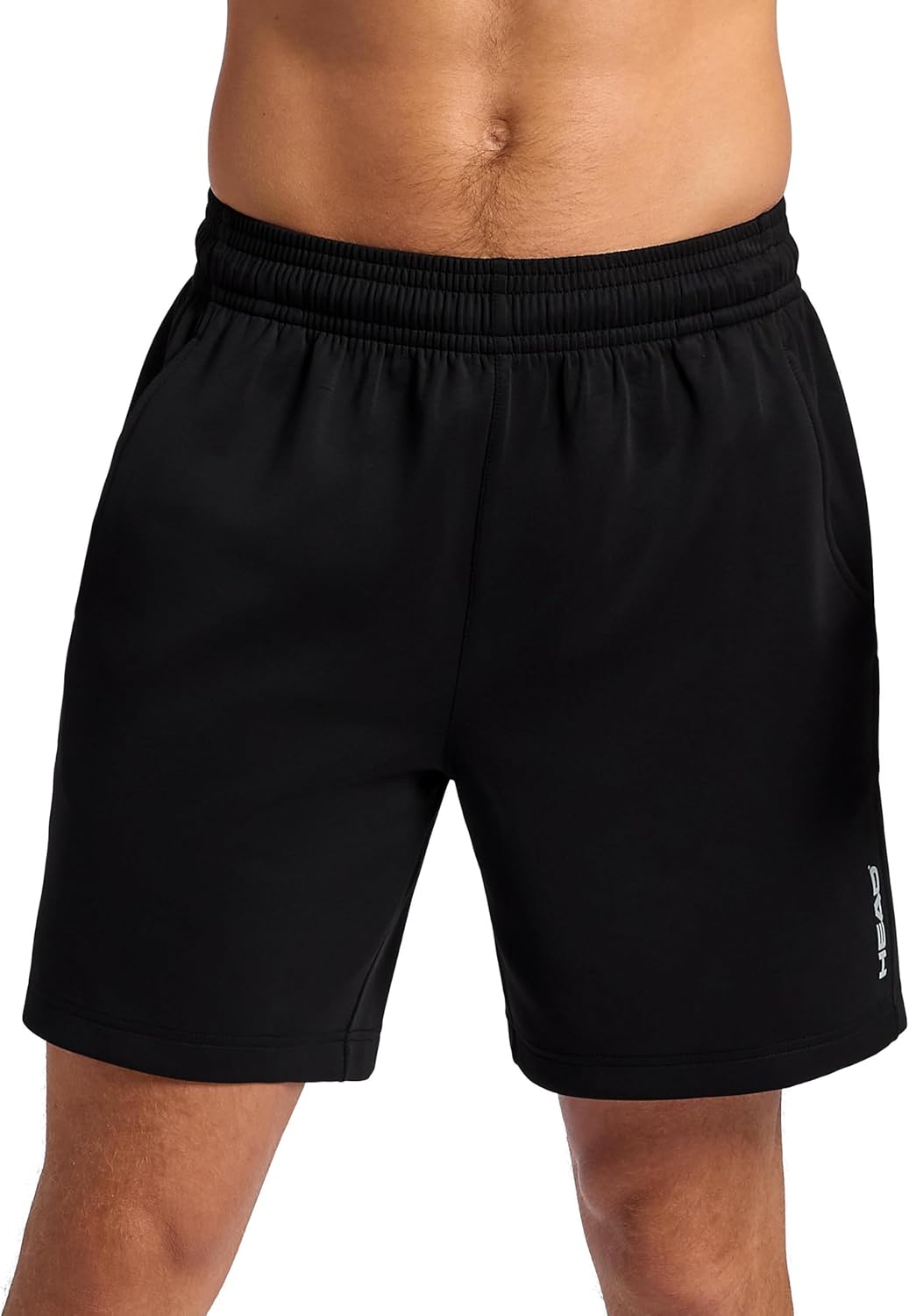 Head Men's Elevate Essence Short, Standard Fit, 7” Inseam, Stretch Midweight Micro Pique Scuba Material