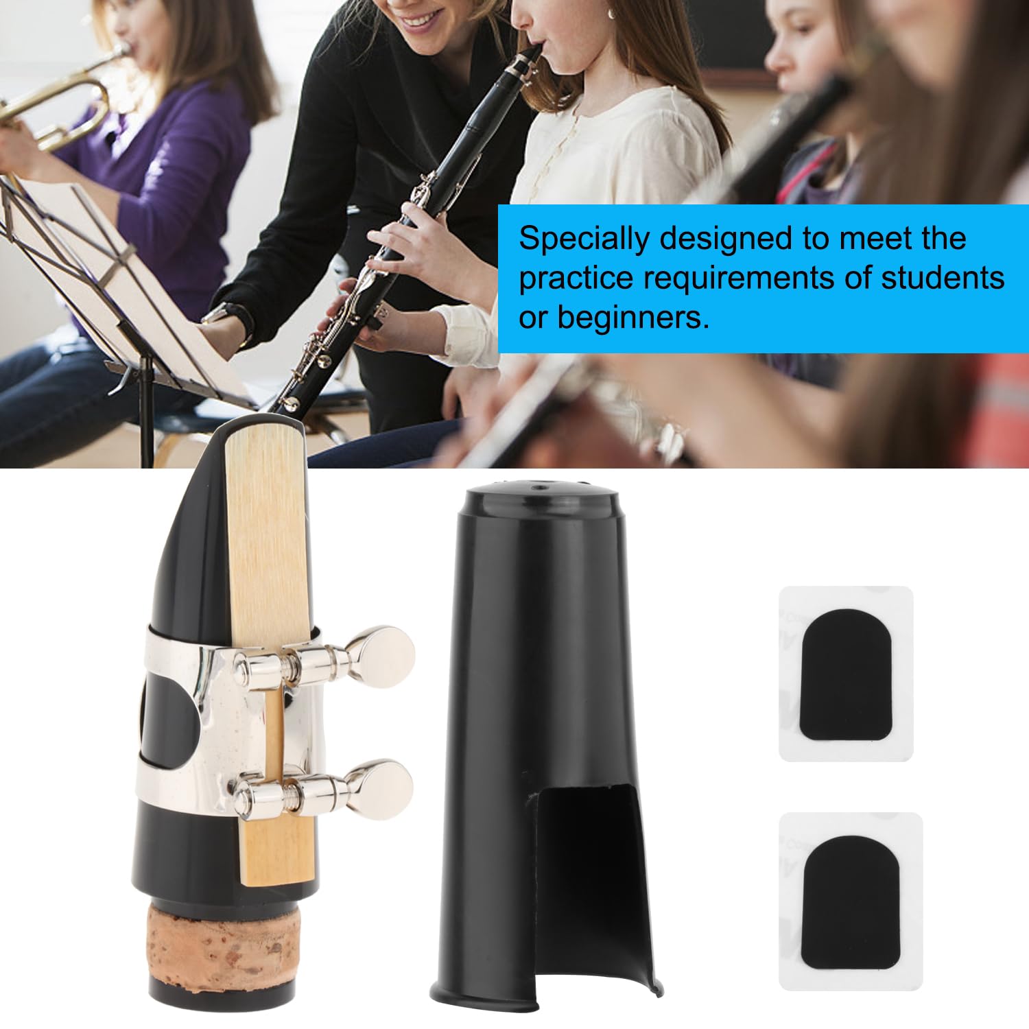 B♭クラリネットRC マウスピース、リガチャー、クロス、リード、リードケース付き B♭クラリネットRC マウスピース、リガチャー、クロス、リード、リード