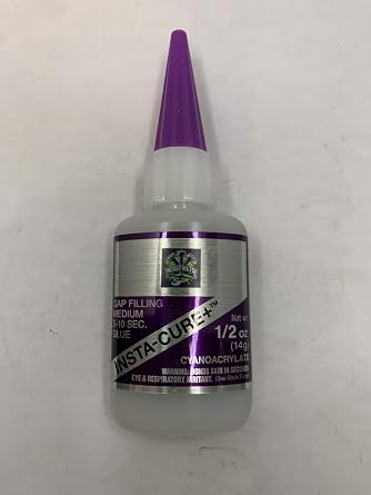 Bob Smith Industries Insta-Cure Plus Gap Filling Medium CA Glue, 1/2 oz, Purple Cap, Hobby Bolts, BSI, Made in the USA!