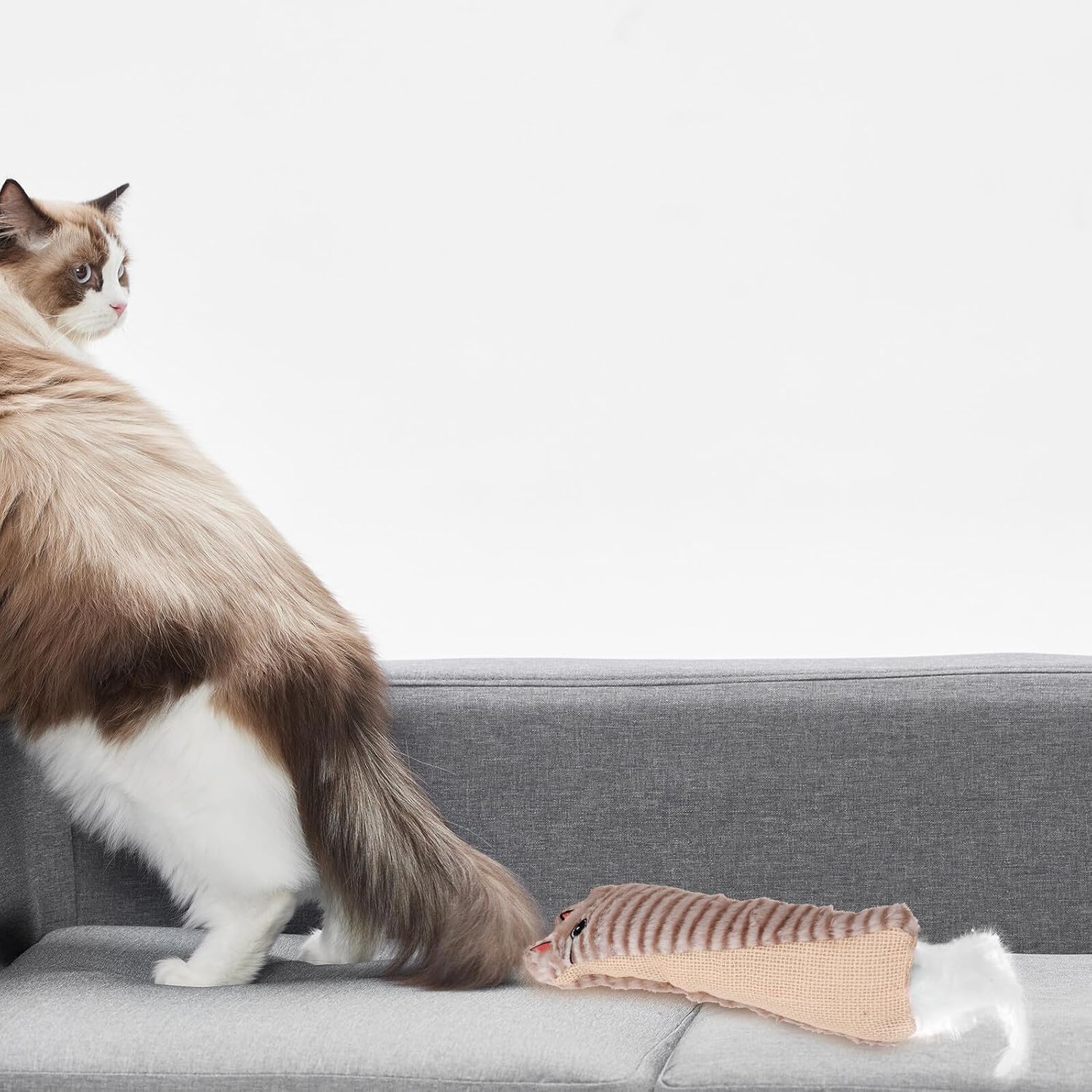 ARTIBETTER Interactive Catnip Plush with Sisal Rattle Paper, Bite-Resistant Cat Chew for Indoor Cats and Kittens