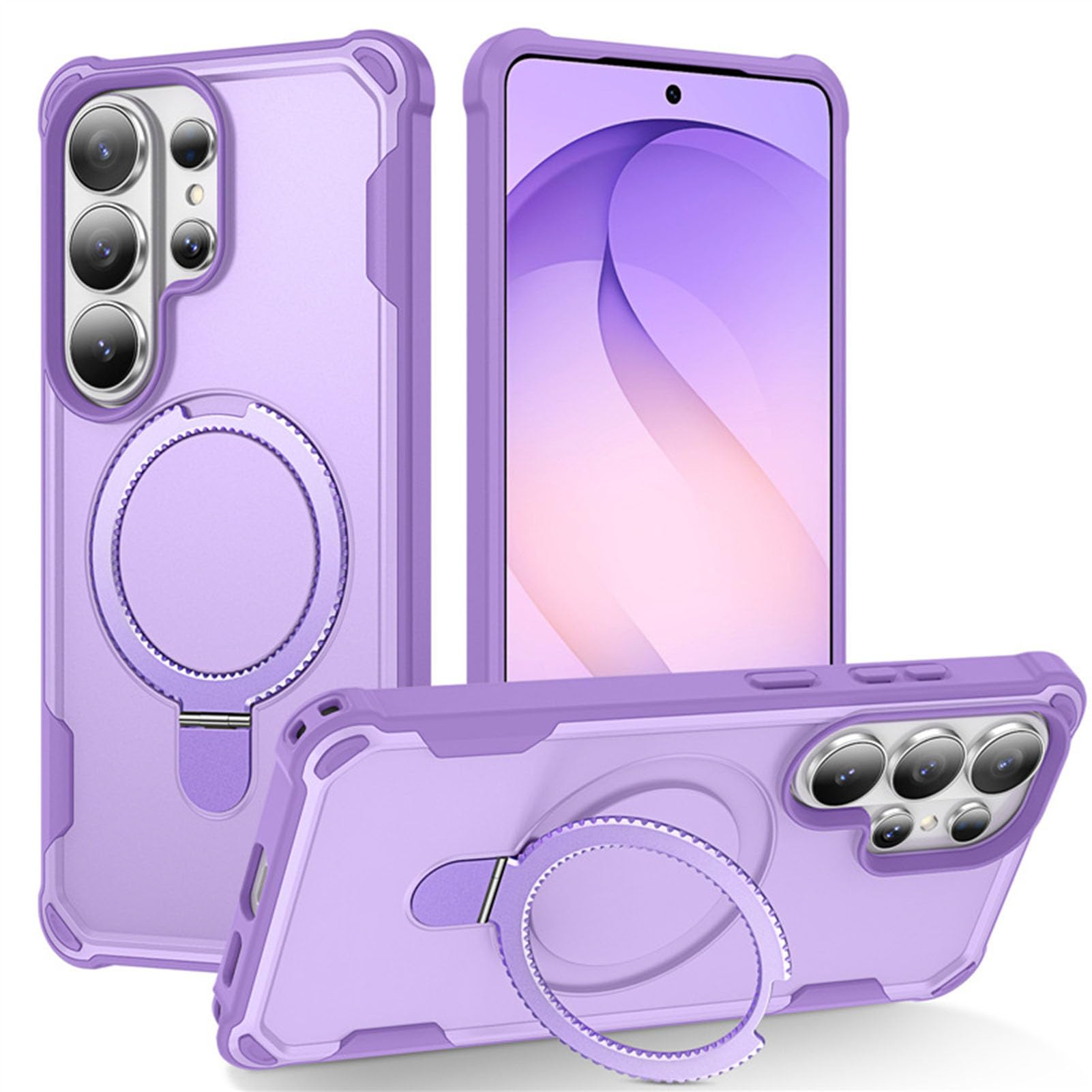 Coque Samsung S26 Ultra violette mince résistante aux chocs de niveau militaire