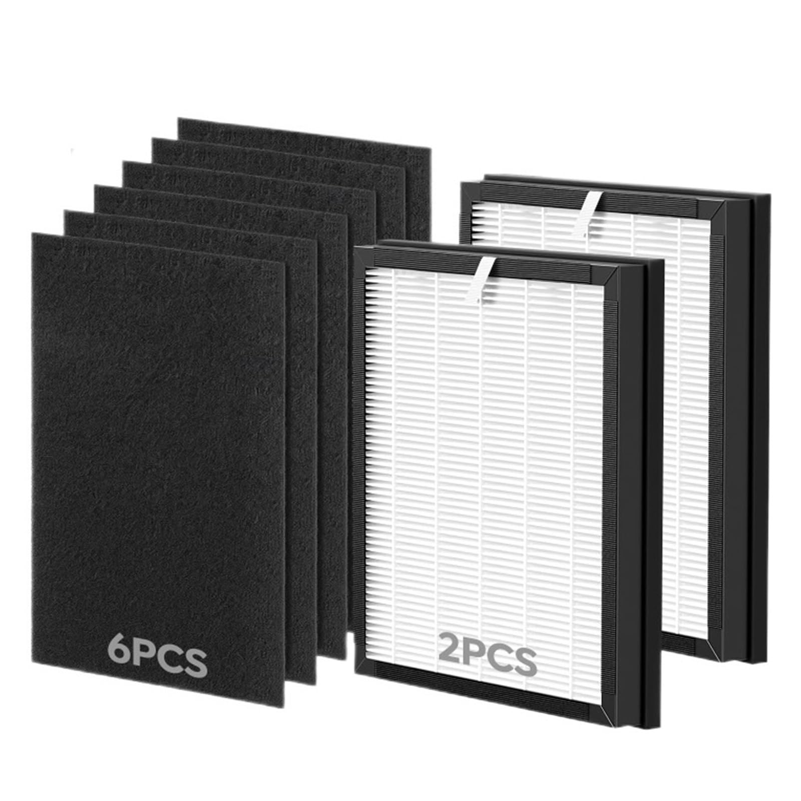 6 Szt. Filtrów Wstępnych I 2 Szt. Filtrów Hepa Do Części Oczyszczacza Powietrza KJ03 | Compatible With Dhyala, filtrem wielofunkcyjnym