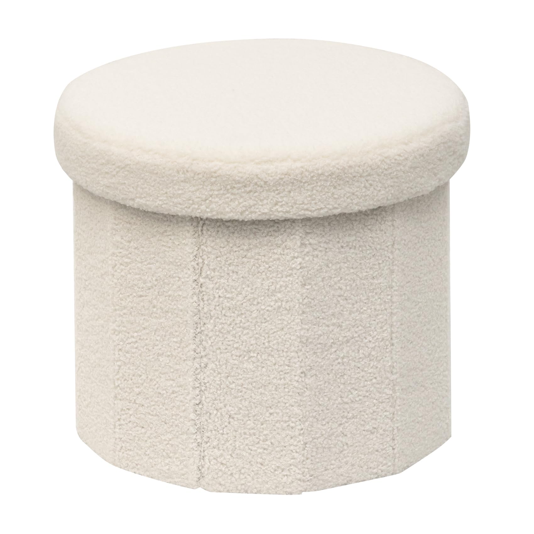 PINPLUS Taburete con almacenaje, baul almacenaje Dormitorio para Tocador, Salón, Dormitorio, Pasillo, 38x38x33.5cm, Blanco