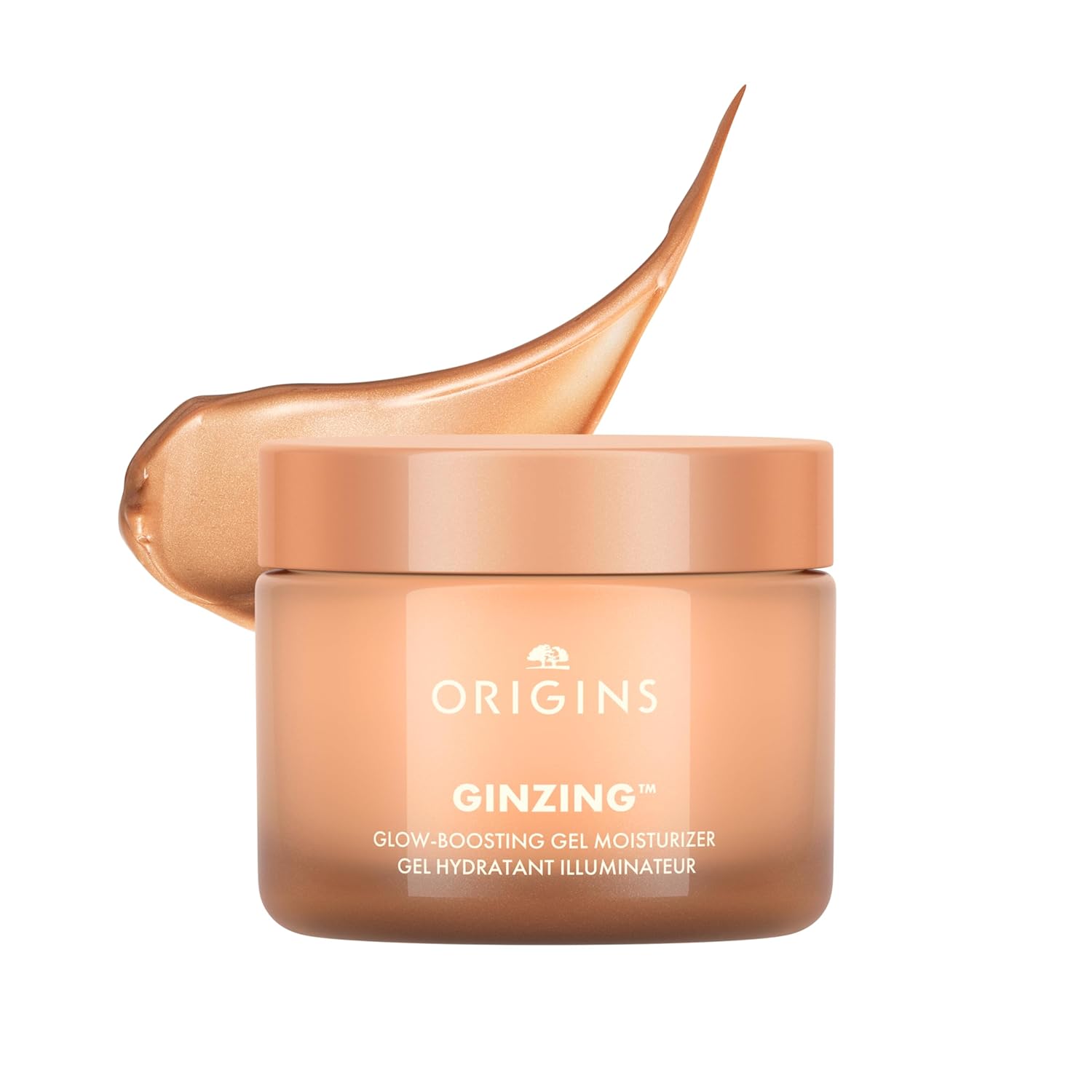 Origins GinZing Glow-Boosting Gel Moisturizer | For a Bronze or Pearl Glow | With Hyaluronic Acid & Caffeine from Coffee Beans