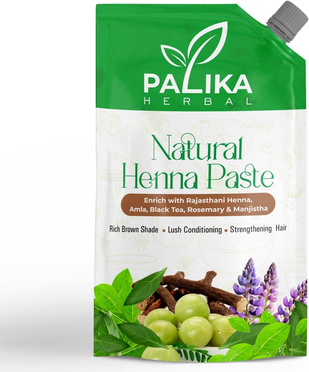 Ready to Use Henna Paste For Hair Infused With Natural Rajasthani Henna Hair Colour, Rich Brown Shade, 200g (Pack of 1)