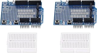 Kadimendium Prototyping Learning Module Kit, 2 Sets 170 Sockets Design Robot Prototype Expansion Board for Electrical Testing