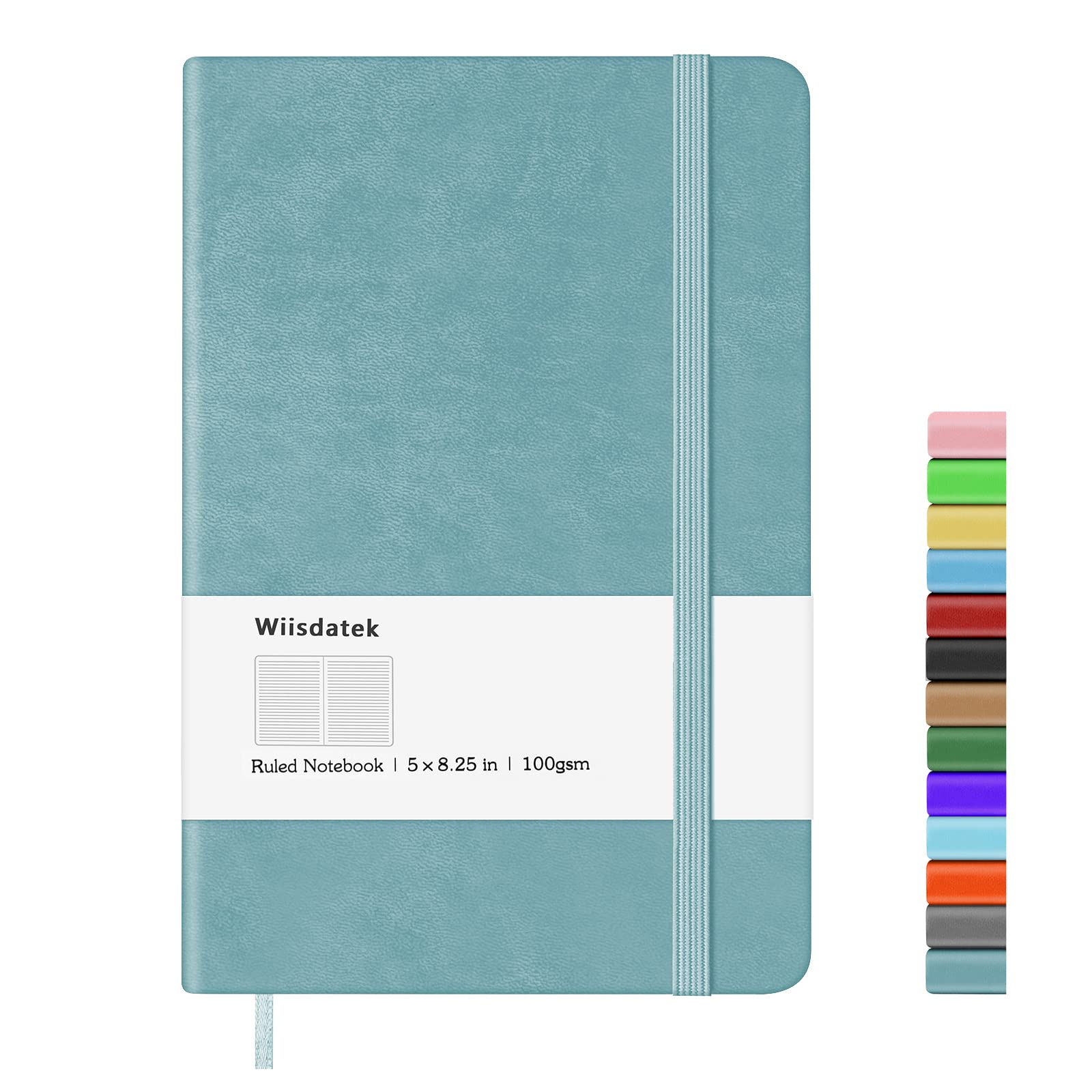 Carnet de notes ligné bleu clair avec papier épais 100g - 8