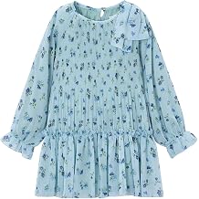 Mayoral Pleated Printed Dress for Girls Anise