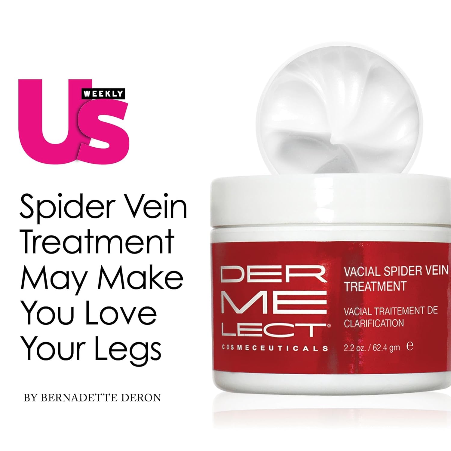 Dermelect Vacial Spider Vein Treatment for Body & Face Anti Aging Cream with Vitamin K, Allantoin, Hyaluronic Acid, Arnica, Shea Butter for Spider Veins, Red Threads, Uneven Skintone 2.2 oz - Image 4
