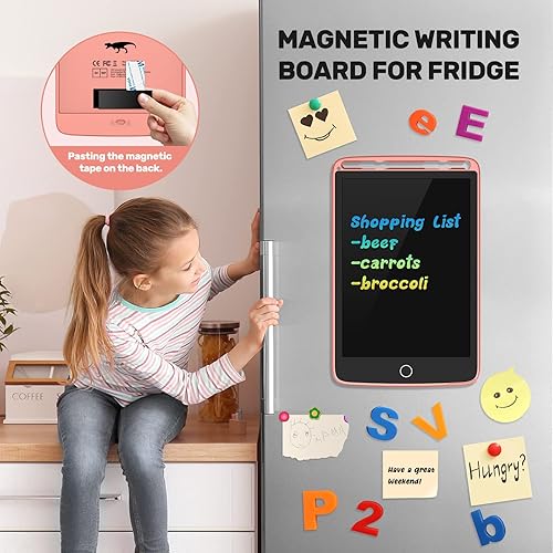 Miniatura 8 de Paquete de 2 tabletas de escritura LCD, tablero de dibujo de pantalla colorida de 8.5 pulgadas para niños, juguetes de aprendizaje, regalos de
