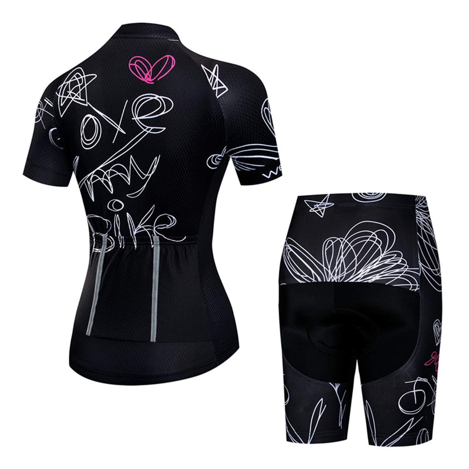 Women's Cycling Clothing Suits Short Sleeve Bike Clothes Road Bicycle Outfits Summer Ladies Cycling Jersey Sets CD57
