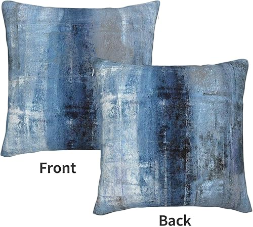 Miniatura 3 de Juego de 2 fundas de cojín decorativas de terciopelo con diseño de arte abstracto, súper suave, cuadrada, con cremallera, para sofá, sofá, 17.7 x