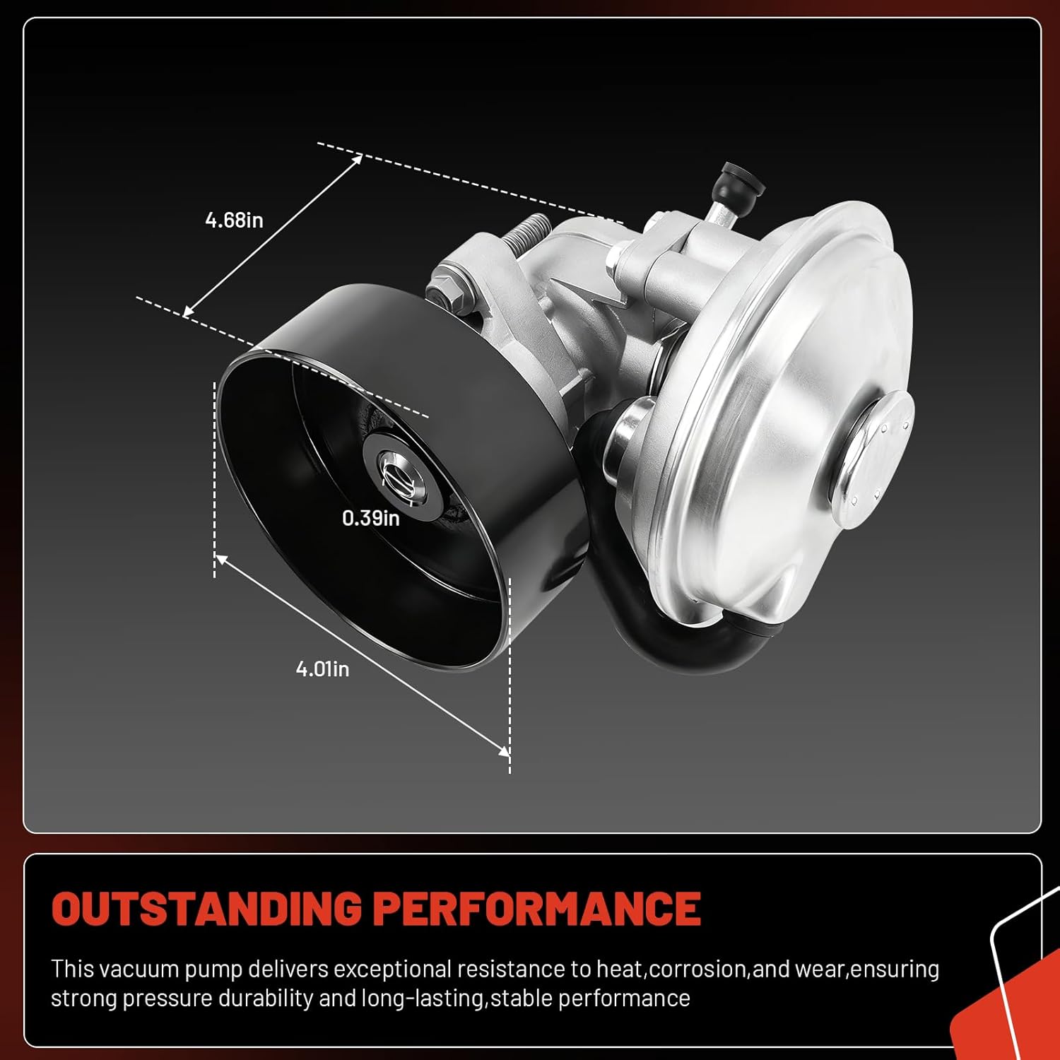 904-805 Vacuum Pump Compatible with Ford F-250 F-350 F-450 F-550 Super Duty 1999-2004 E-350 E-450 E-550 Econoline Club Wagon 1996-2002 6.0L 6.8L 7.3L, Replace F6TZ2A451AA