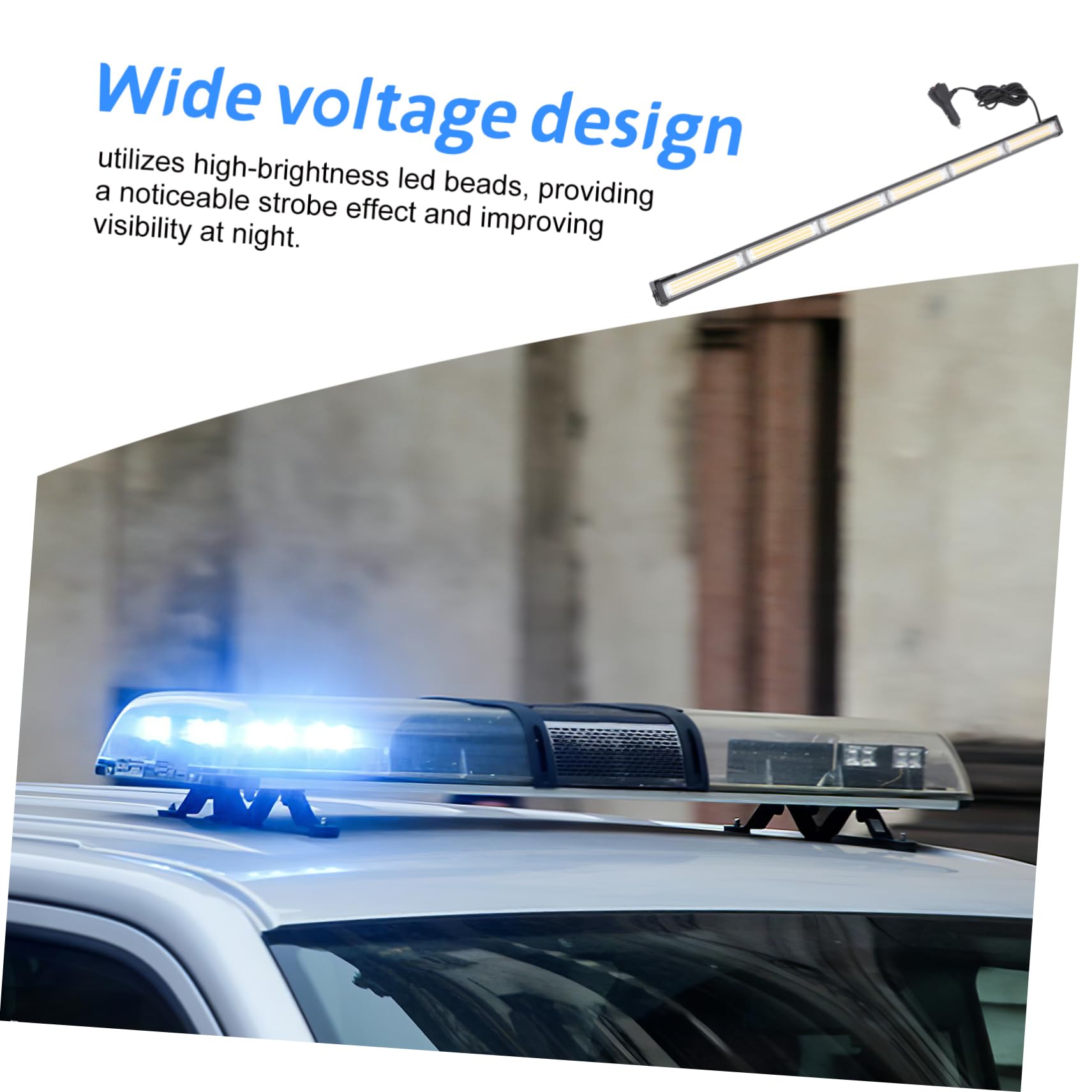 Cabilock Luz Estroboscópica Amarilla para Coche y Vehículo Industrial | Aleación de Aluminio, Pc, Cobre, Abs y Goma, Alta Luminosidad, Ligera, Instalación Sencilla