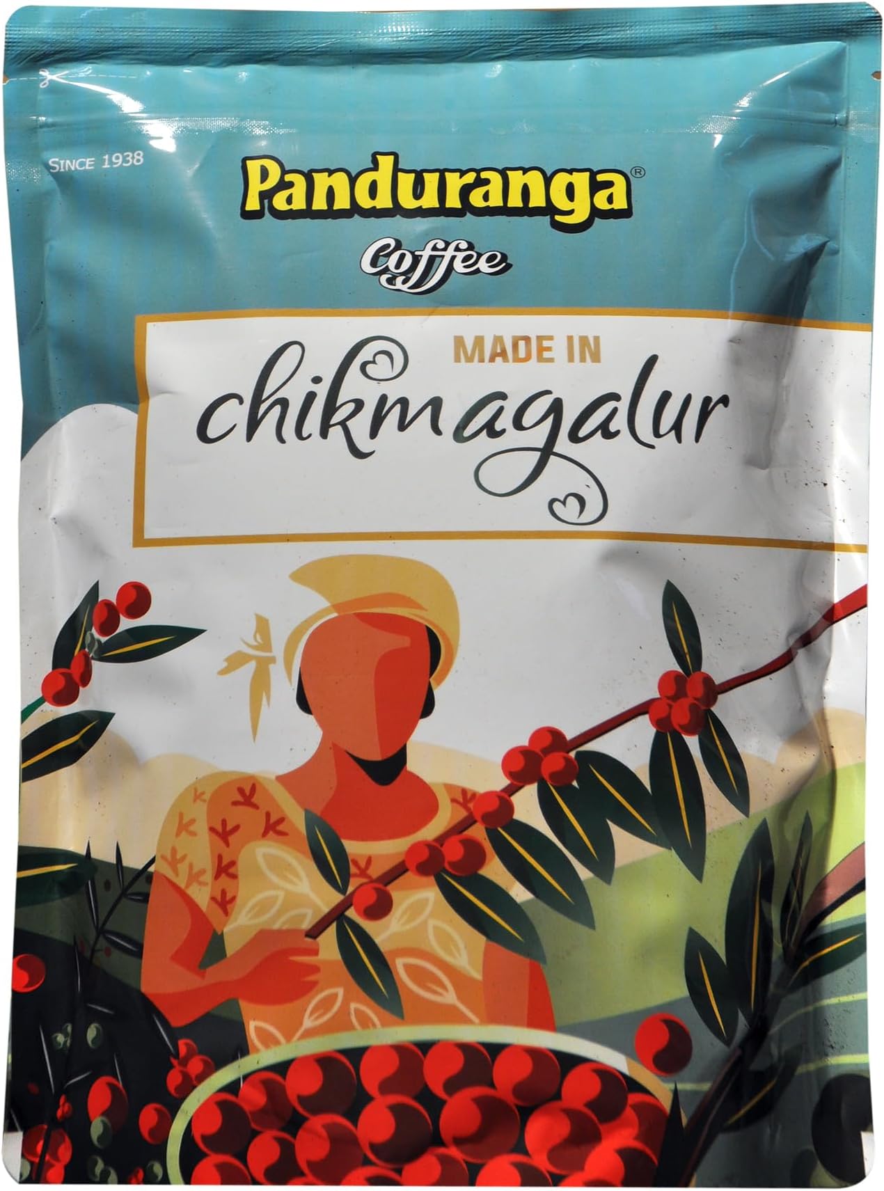 Panduranga Coffee | Made in Chikmagalur | Single Origin Specialty Coffee | 80% Coffee & 20% Chicory- 500grams (Pack of 1)
