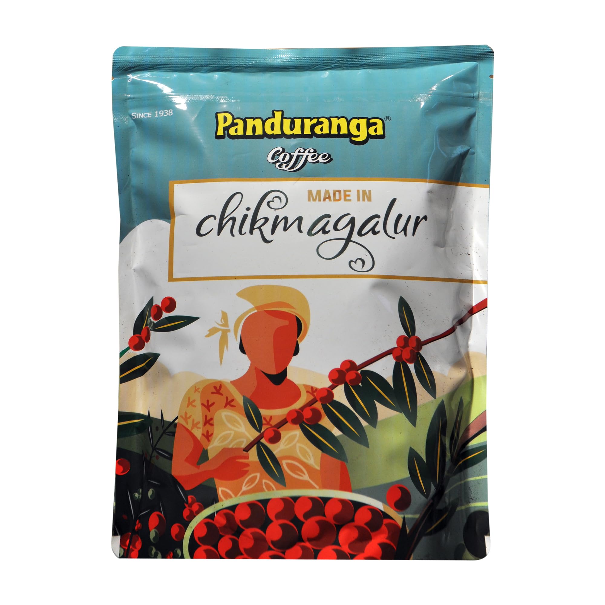 Panduranga Coffee | Made in Chikmagalur | Single Origin Specialty Coffee | 80% Coffee & 20% Chicory- 500grams (Pack of 1)