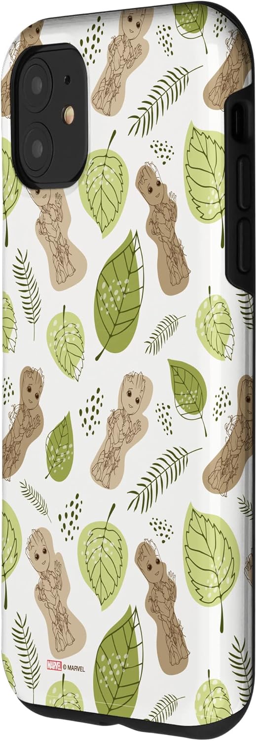 iPhone 11 Marvel Studios’ I Am Groot Leaf Pattern Case