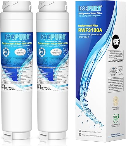 ICEPURE Repuesto RWF3100A para Bosch Ultra Clarity, 644845, 9000077104, 9000194412, 644845, 9000 077104, B26FT70SNS, Haier 0060820860, 0060218744,
