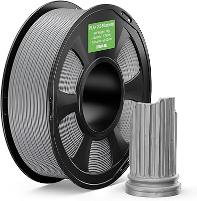 16 – DEEPLEE PLA+ 2.0 Filament 1.75mm, Stronger Toughness 3D Printer Filament, Grey 1KG, Upgrade PLA Plus 3D Printer Filament, High Speed PLA+ Fi…
