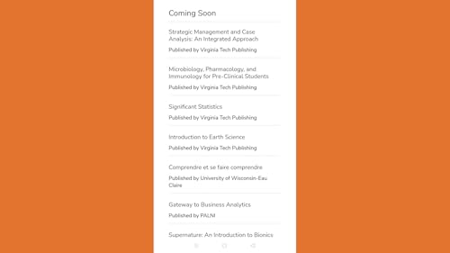 Open Textbook Library app