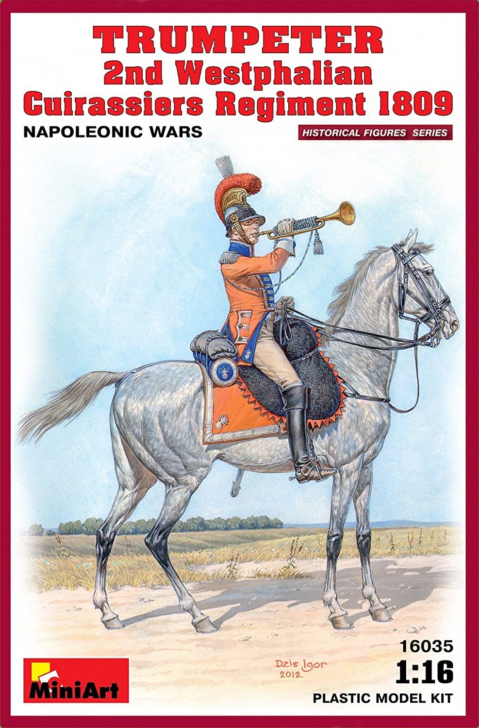 Miniart 1:16 Schaal French Dragoon Napoleonic Wars Plastic Model Kit Miniart 1:16 Schaal French Dragoon Napoleonic Wars Plastic Model Kit