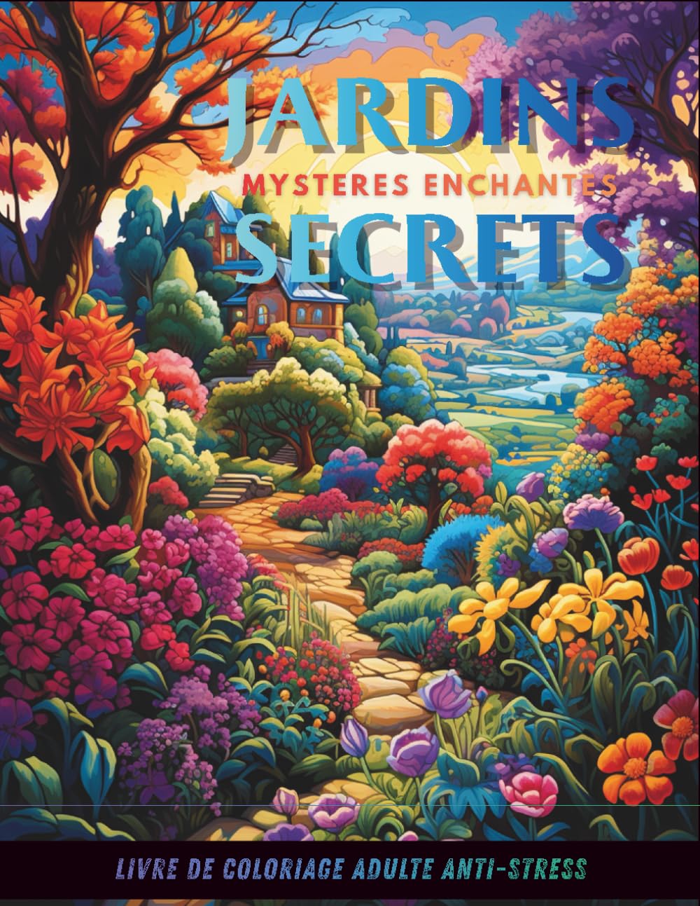 Jardin Secret - Mystères Enchantés: Livre de Coloriage Adulte Anti-Stress
