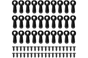 100 Pieces Picture Frame Hanging Hardware Fastener Set with Screws and Black...