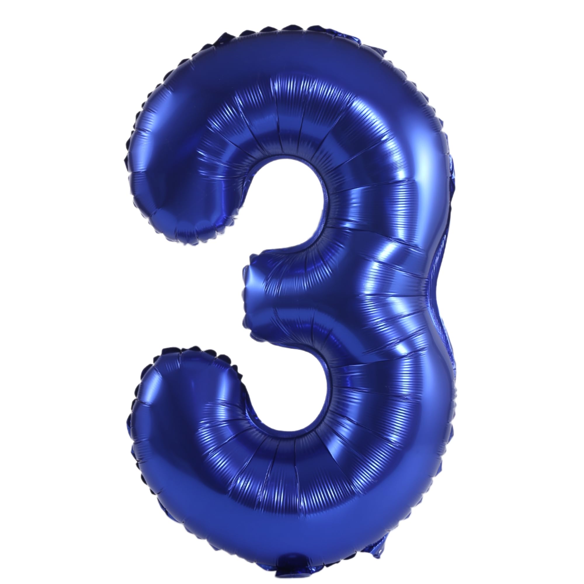 YPSelected 32 Inch Large Foil Helium Number Balloon Birthday Wedding Party 0-9 (Navy Blue, 3)