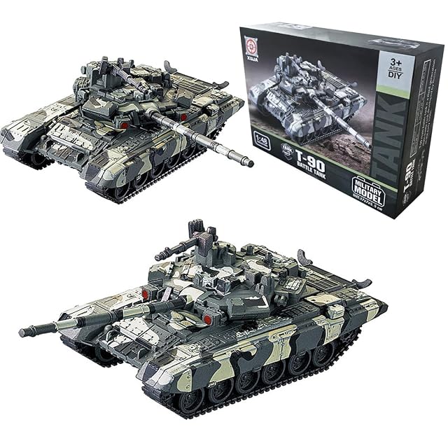 YINcrinx T90 Main Battle Tank Building Blocks, tanques rusos juguetes militares de construcción