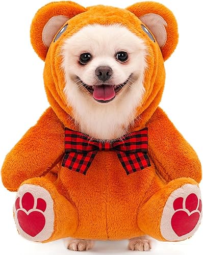 Cnorialy Disfraz de perro para mascotas, divertido oso de peluche para perro, ropa de Halloween, Navidad, disfraz de fiesta de cosplay para perros