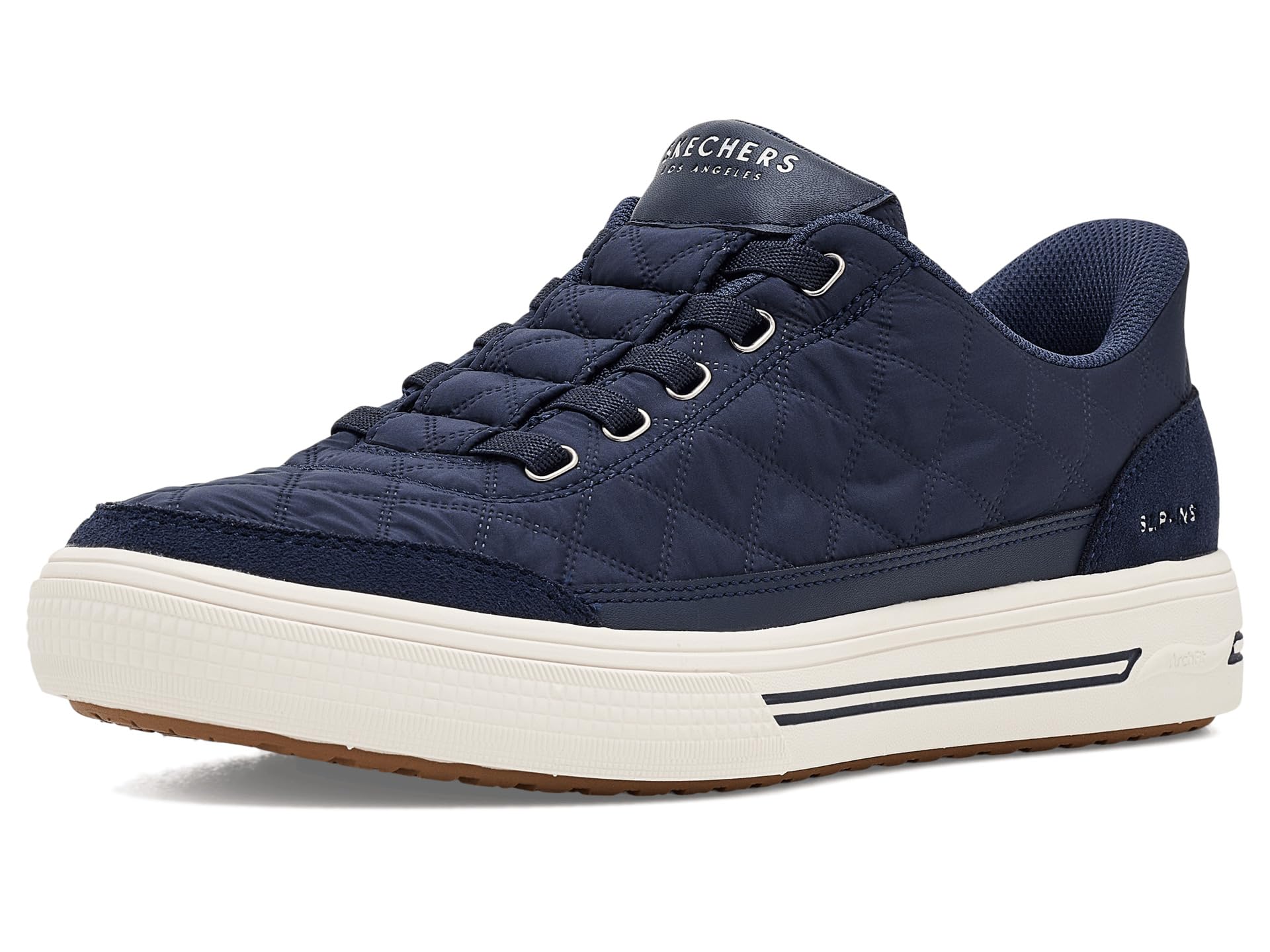 Skechers Herren Arch Fit Arcade Charming Daze Turnschuhe, Navy Nylon Duraleather Suede, 42.5 EU