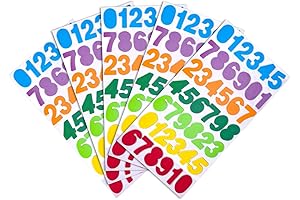 Joyful Number Letters Embellishments for Colorful Creations