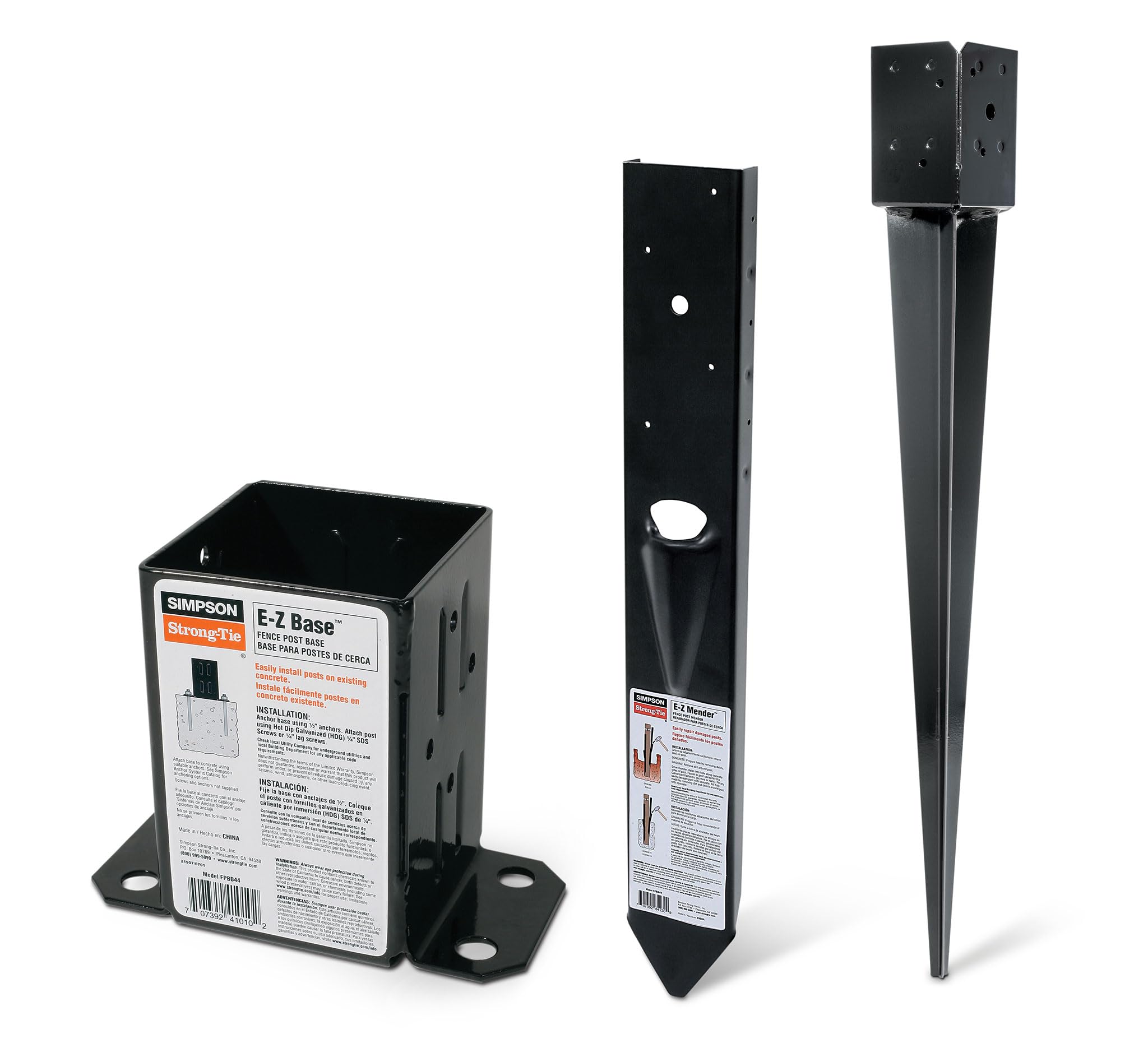 Simpson Strong Tie FPBM44E Black Powder-Coated 12-Gauge E-Z Mender 6-per Box