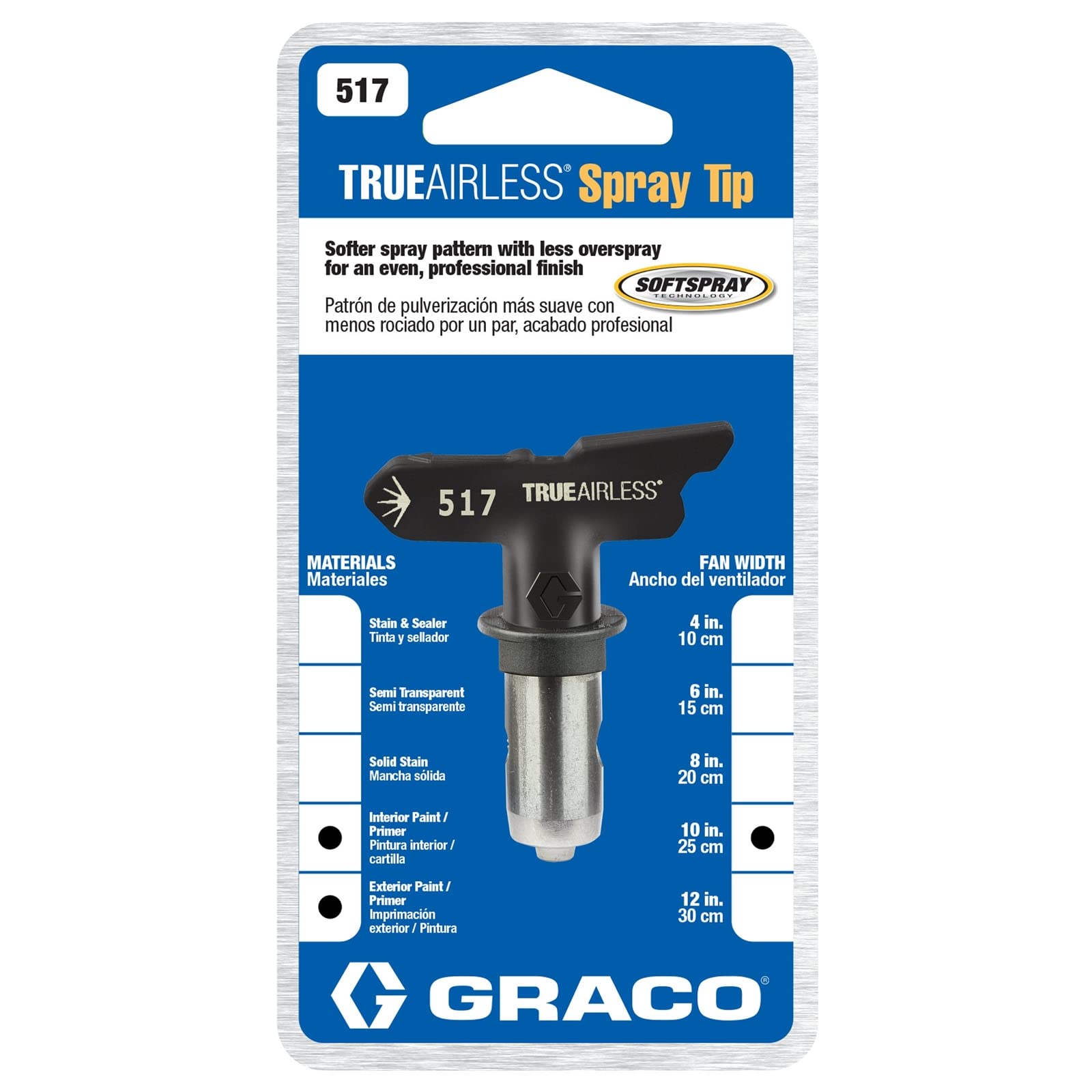 Graco TRA517 Buse de pulvérisation TrueAirless 517 - pour Magnum A45, A60, A80, A100, ProS19, ProS21