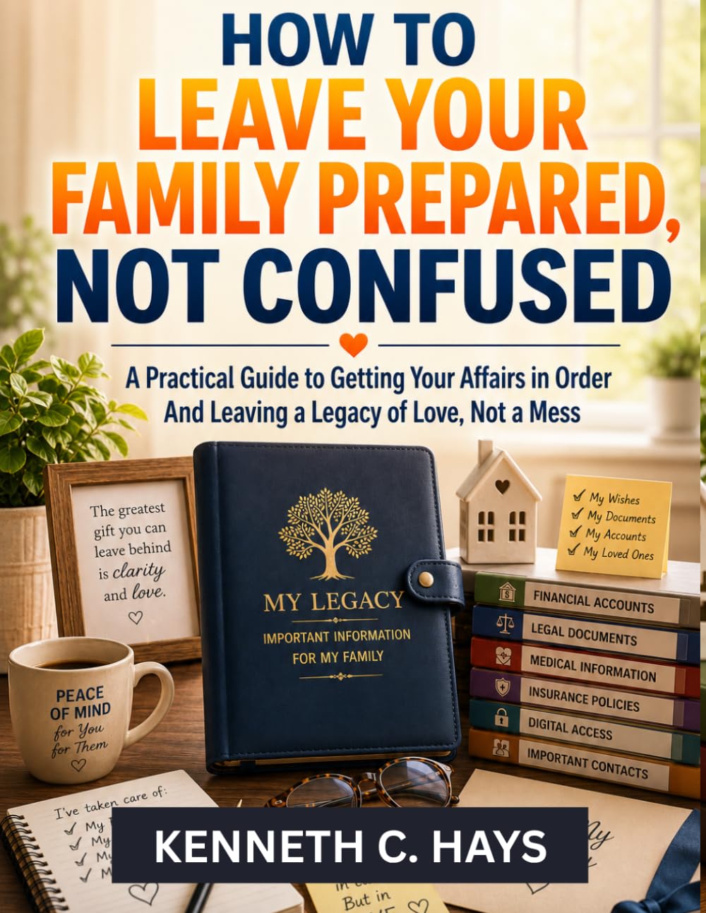 HOW TO LEAVE YOUR FAMILY PREPARED, NOT CONFUSED: A Practical Guide to Getting Your Affairs in Order And Leaving a Legacy of Love, Not a Mess