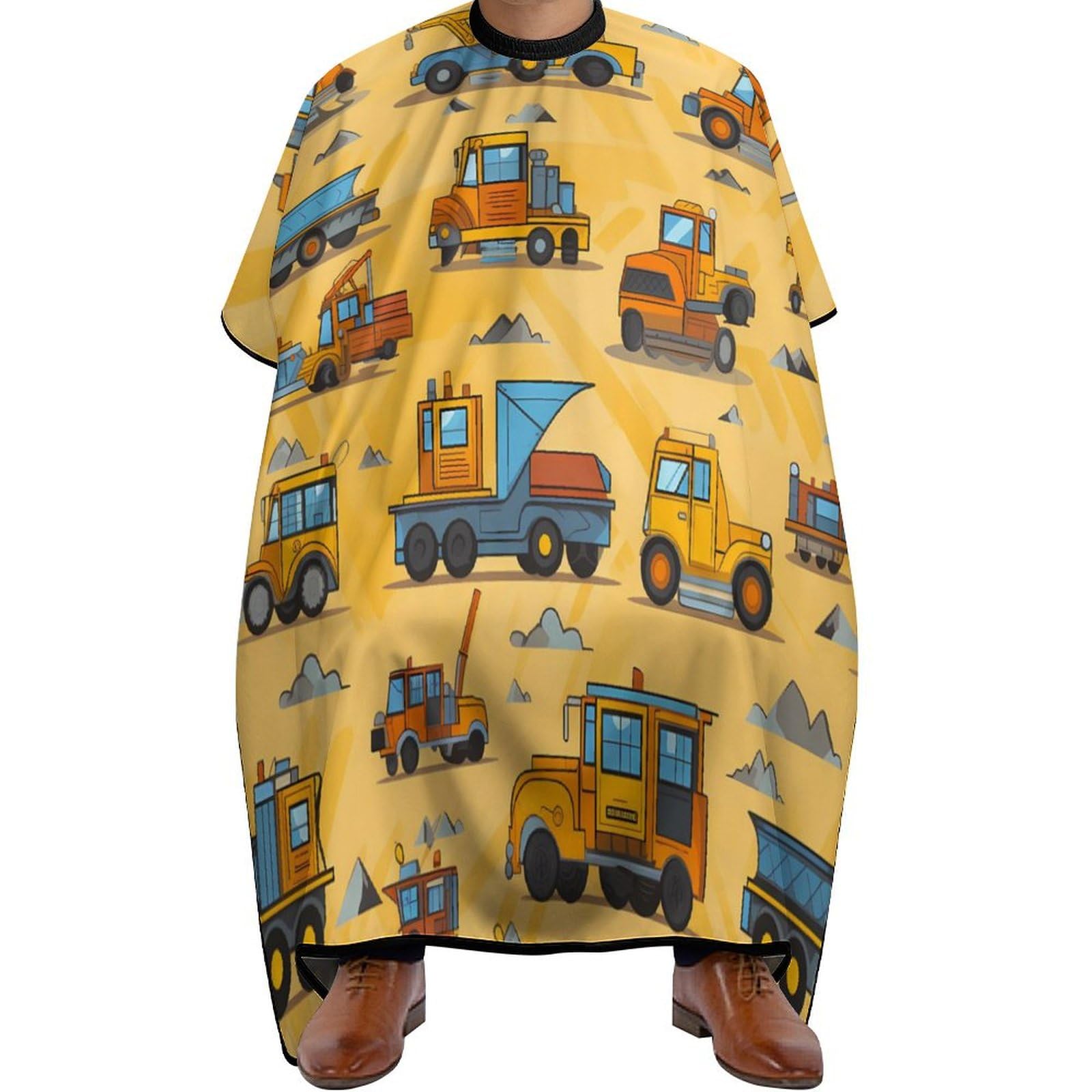 Fun Truck Car Hair Cutting Cape for Men Women Waterproof Barber Cape Adjustable Salon Haircut Capes