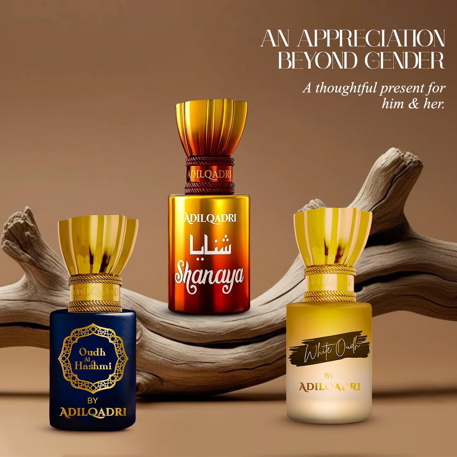 Adilqadri Shanaya White Oudh, Oudh Al Hashmi Attar Combo Pack | Arabic French Strong Masculine & Sweet Arabic Scent | Long Lasting Non-Alcoholic Roll-On Attar For Men & Women | Pack of 3-5.5ML Each 2