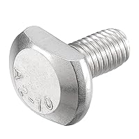 Vista 10 de uxcell Pernos de ranura en T, 5 unidades M5x25mm Pernos deslizantes de caída en T de acero inoxidable 304 con forma de T para pista en T