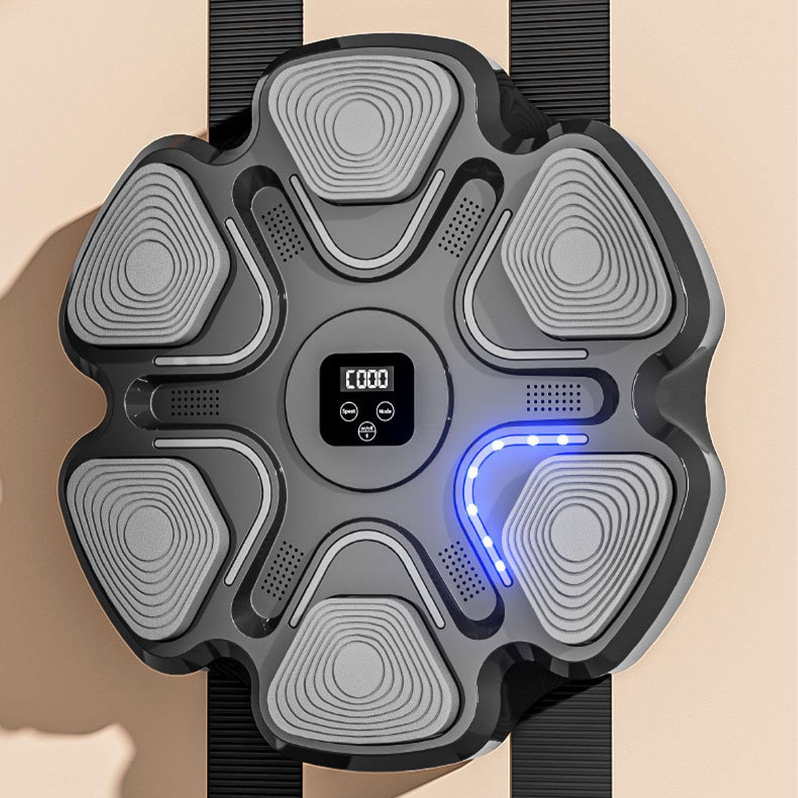 Music Boxing Pad – Macchina da boxe musicale, pad elettronico da parete | Home Smart Boxing Target Workout Machine, messa a fuoco elettronica per allenamento di agilità boxe digitale, punzonatrice