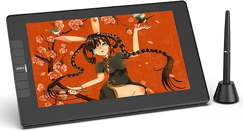 VEIKK Tablet gráfico com ecrã VK1200 V2 tablet digitador compatível Windows/Mac OS/Android Phone/Chrome OS/Linux OS, ideal para desenhar gráficos