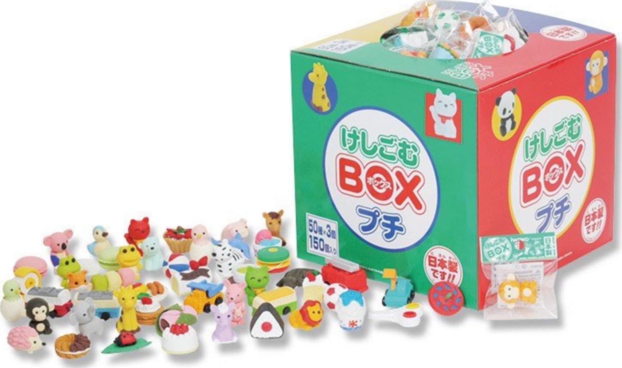 Amazon.co.jp: 消しゴムBOXプチ 150 （50種 × 各3個） 計150個入 日本