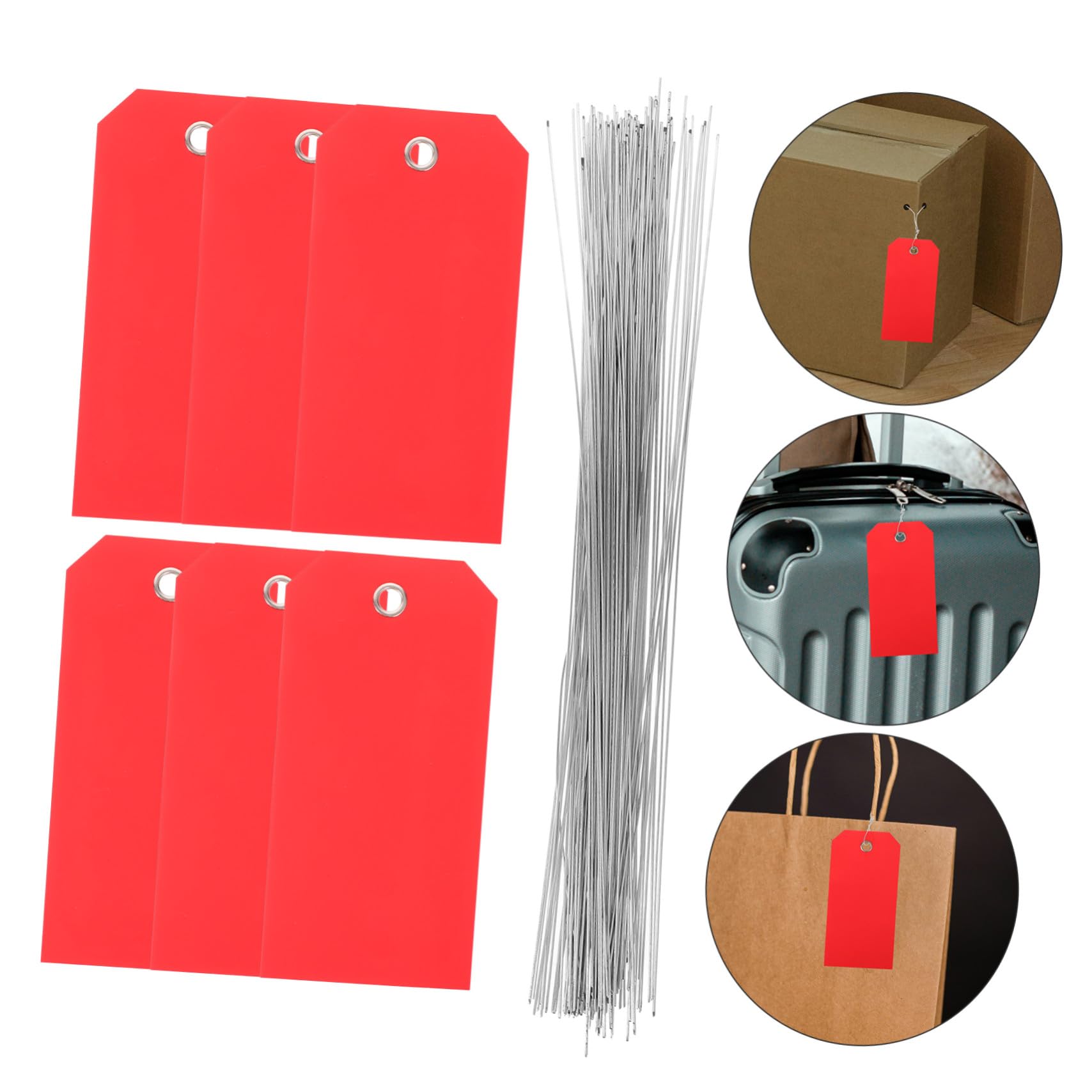 500 Pezzi Etichette Identificative per Valigie in PVC Scrivibili con per Bagagli e Spedizioni Resistente e Multifunzionale