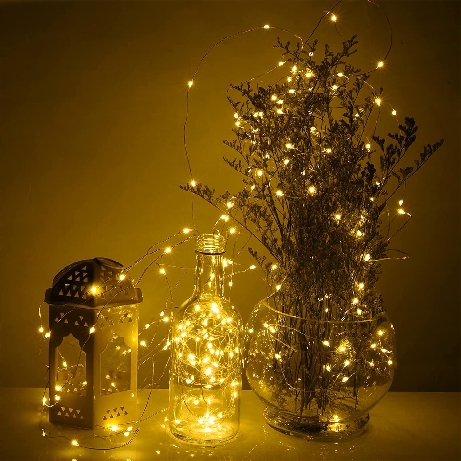 Yizhet Stringa Luci Led, 3M Luci Filo di Rame con 30 Led Bianco Freddo