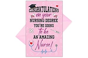 Nursing Degree Graduation Congratulations Greeting Card