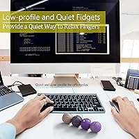 Vista 7 de Bolas Magnéticas de Silicona Juguetes Fidget para Adultos y Adolescentes, 4PCS Juguetes Sensoriales para Aliviar el Estrés para Autismo TDAH