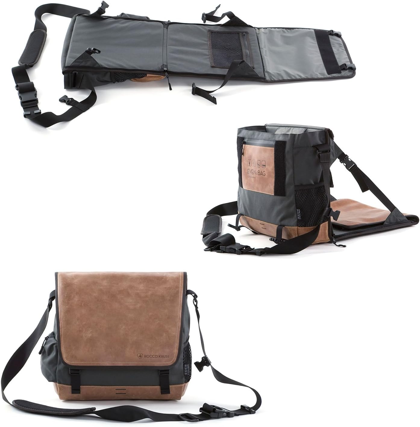 EVENaBAG | Laptop bag with camping seat and beach mat, baby bag & diaper bag