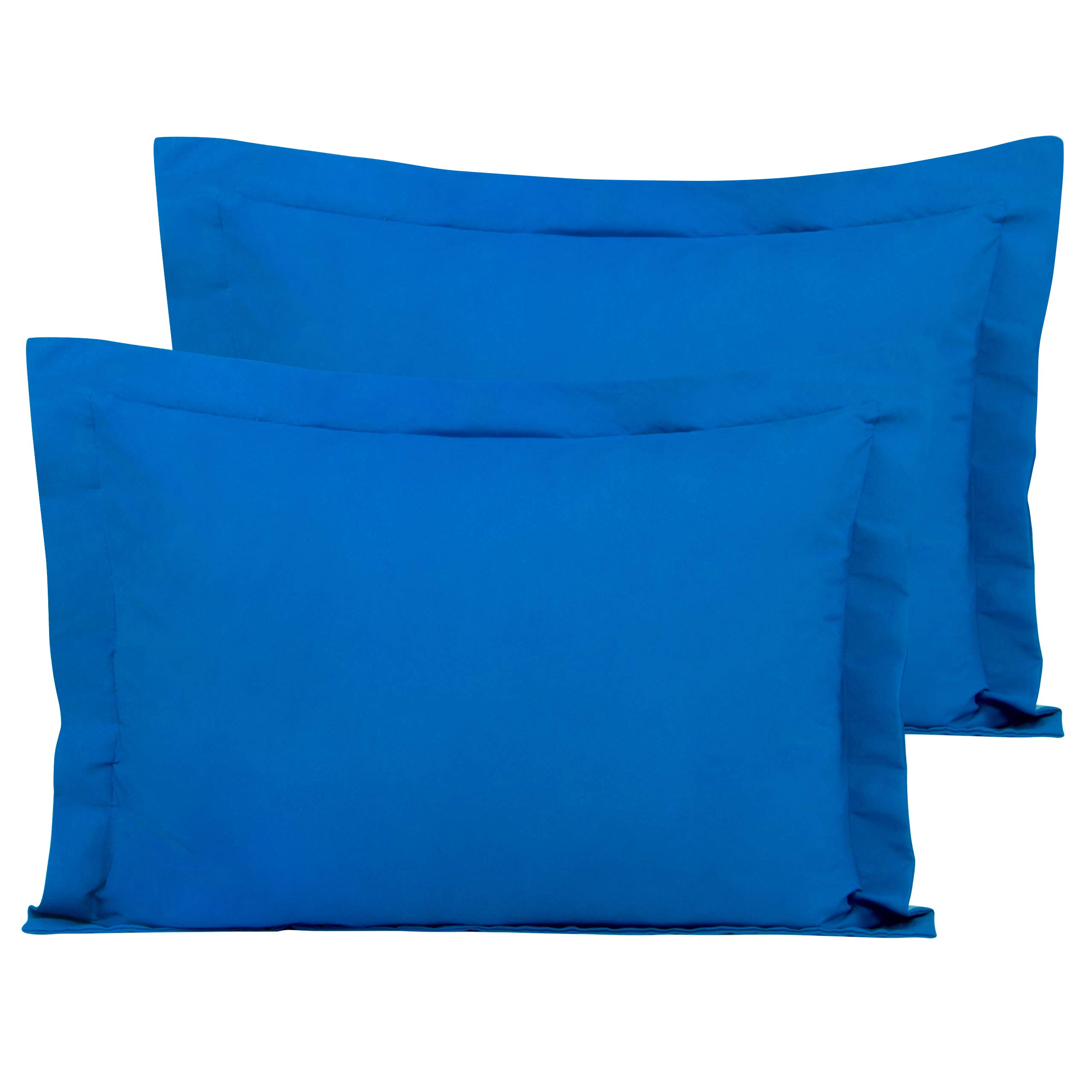 ALCSHOME Standard Shams, Pillowcases, Pack of 2, 100% Brushed Microfiber, Ultra Soft, Navy Blue