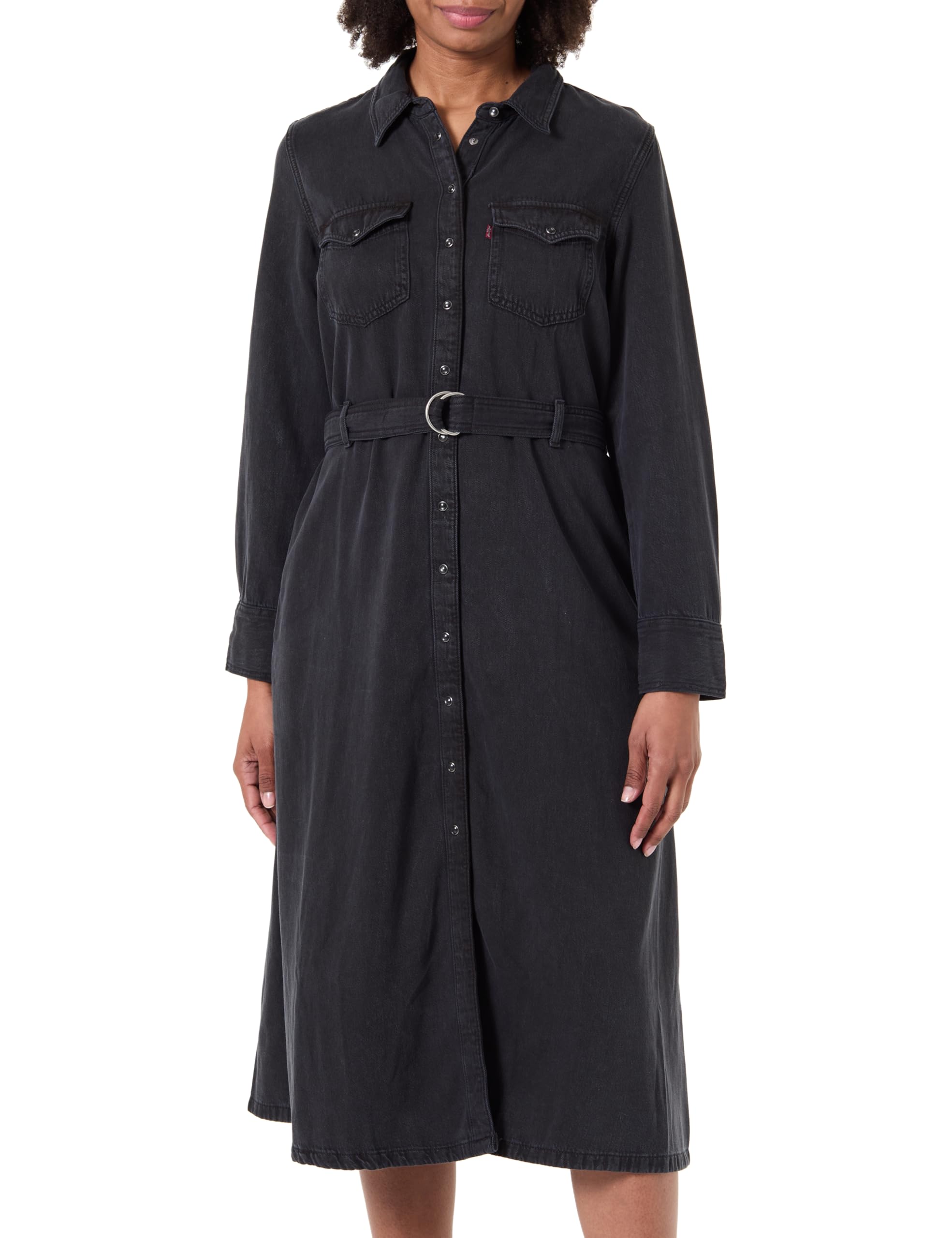 Levi's Quincey Ls Maxi Dress Mini Scrape, Mini Scrape, S