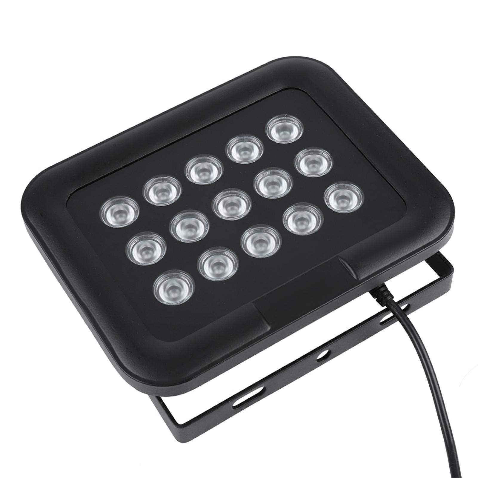 Luz LED infrarroja, iluminador infrarrojo Cámara Luz de Relleno infrarroja, DC 12V 15pcs LED Infrarrojos IR Array Light IP65 Impermeable Visión Nocturna para cámara de Seguridad