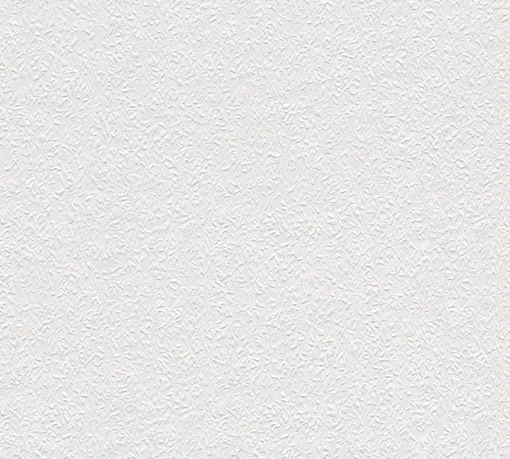 A.S. Création Wallpaper Monochrome - White - Solid Color Wallpaper 395.99in x 20.87in Made in Germany - 141514